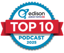 Edison Research Top Podcast Badge