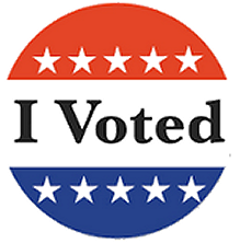 I Voted sticker