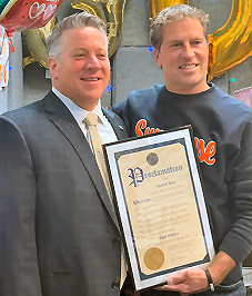 Albany County Exec Dan McCoy (right) & B95.5's Chad O'Hara