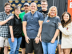 (L-R): Nick McIlwain, Helen Munizza (Red Cross), Casey Boy, Steve Morrison, Preston Elliot, Jennifer Graham (Red Cross) and Marisa Magnatta) (Photo credit: American Red Cross)