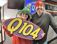 Q Morning Show hosts Alyssa Rose and Bill Ryan