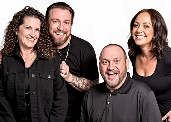 Click to enlarge Eddie Pappani, Sky Williams, Tylhor ''Thor'' Dodd and Emily Griffiths