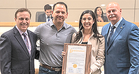 KMJ-FM/Fresno: News Talk 580/105.9 KMJ in Fresno, CA, was honored at Fresno City Hall last week as Fresno Mayor Jerry Dyer officially declared today, April 18 as 